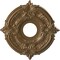 Ekena Millwork Attica PVC Medallion (Canopies up to 5"), 13"OD x 3 1/2"ID x 3/4"P, Metallic Champagne Bronze CMP13ATCCB - alternate 1